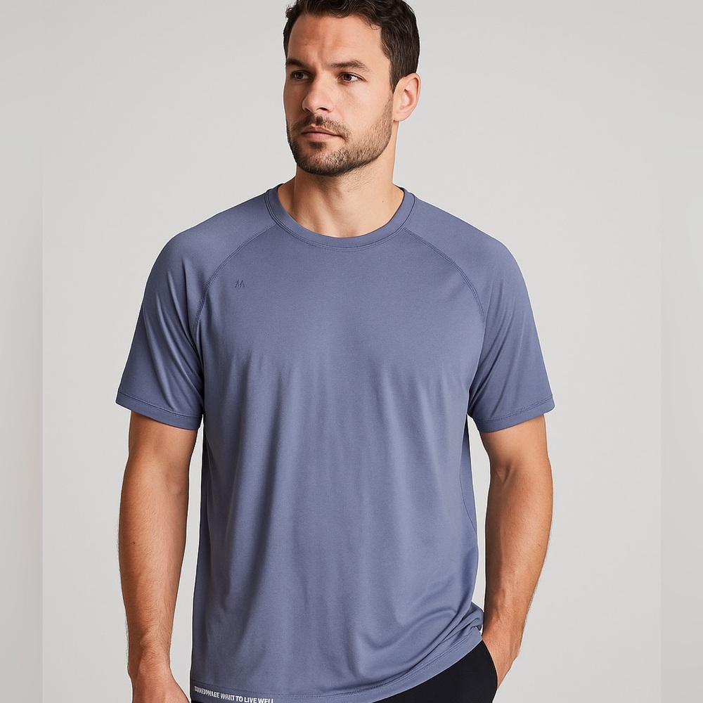 Rhone Blue Tech Short Sleeve Performance T-Shirt XXL